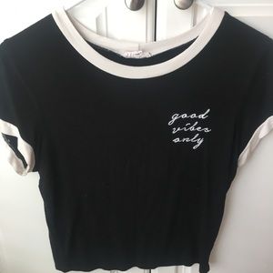 Good Vibes Only Crop Top